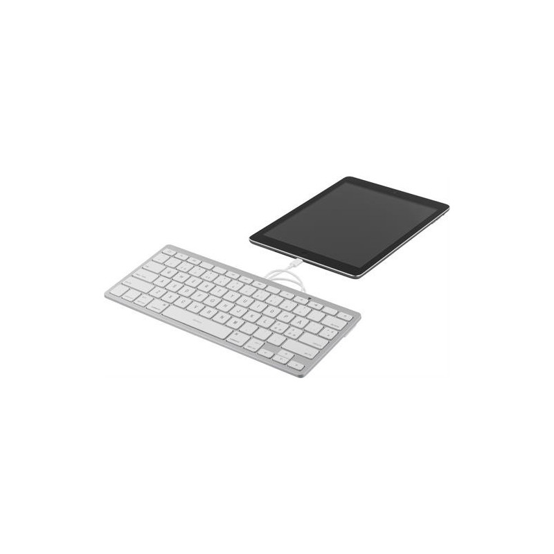 Tastatur til tablets - Deltaco iOS-tastatur med lightning-stik