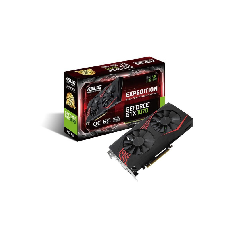 Komponenter - Asus GeForce GTX 1070 Expedition OC 2xHDMI 2xDP 8GB