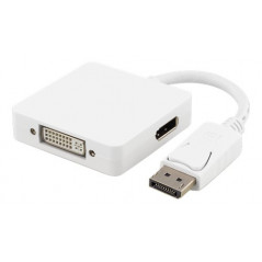 DisplayPort til DVI/HDMI/DP-adapter med lyd