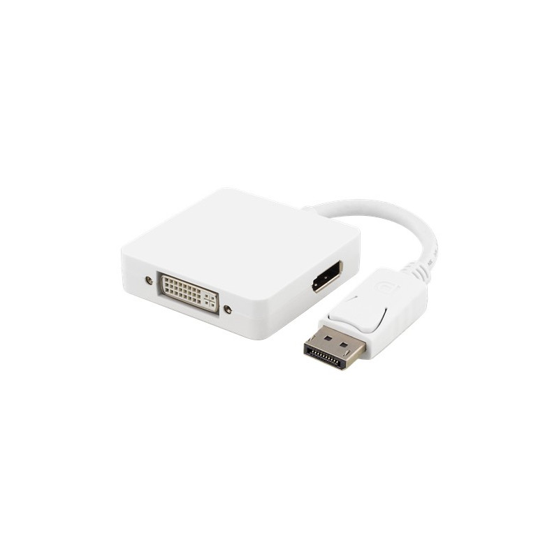 Skærmkabel & skærmadapter - DisplayPort til DVI/HDMI/DP-adapter med lyd