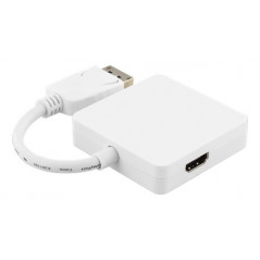 DisplayPort til DVI/HDMI/DP-adapter med lyd