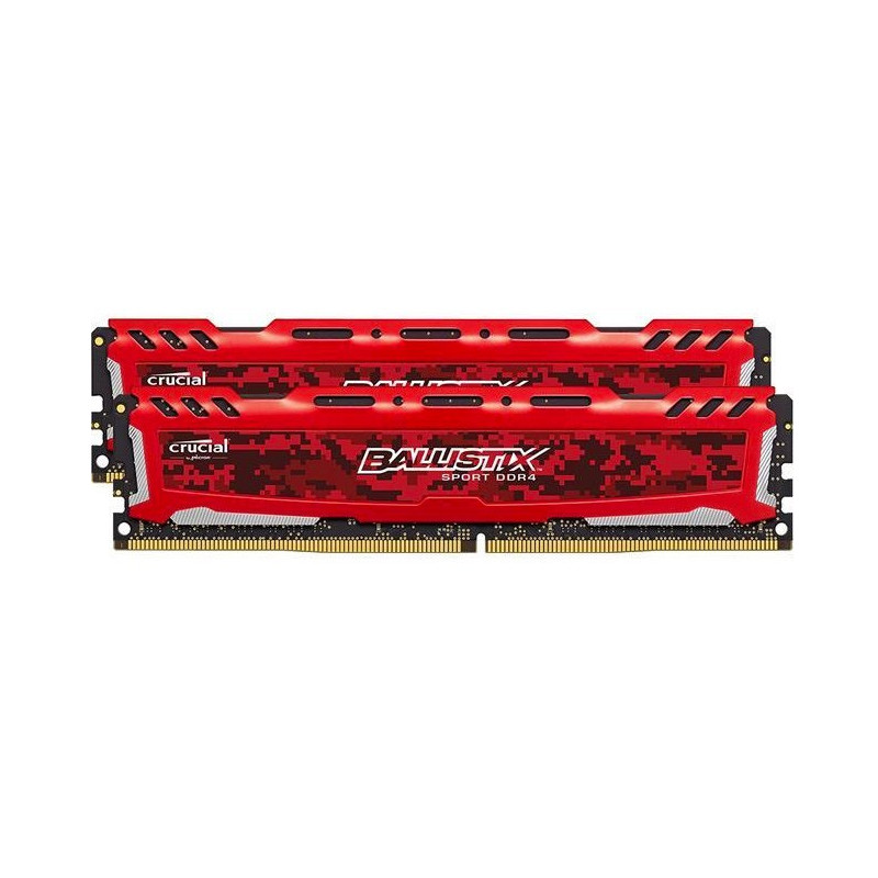 Komponenter - Crucial Ballistix Sport LT Red DDR4 PC21300/2666MHz 2x8GB