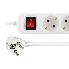 Fordeler med 3 udtag og 2 USB-porte (3 m kabel)