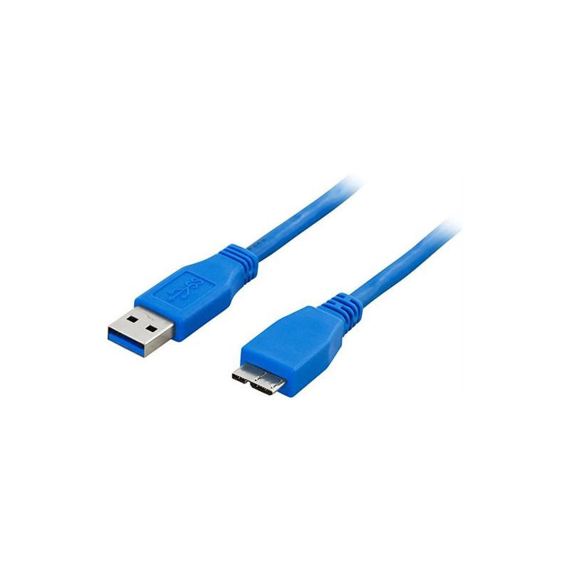 USB-kabel og USB-hubb - Deltaco USB A - USB Micro-B 3.0 0,5m