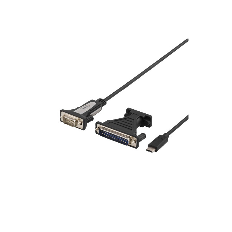 Computertilbehør - USB-C til seriel eller parallel port