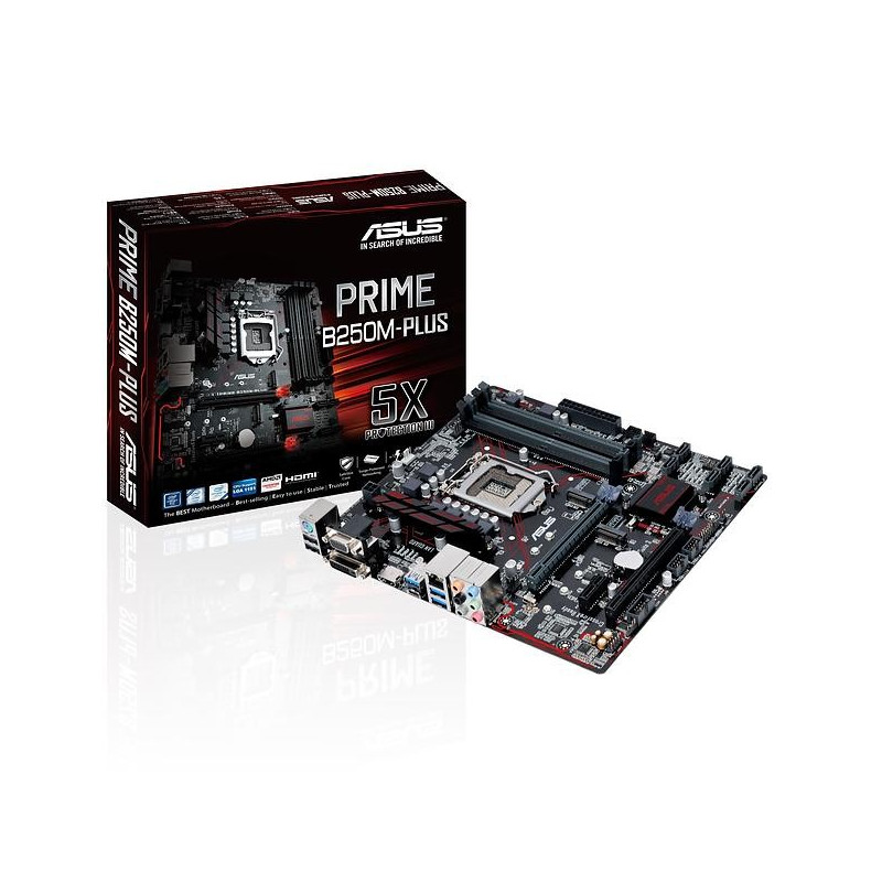 Komponenter - Asus Prime B250M-Plus Socket 1151 mATX-moderkort