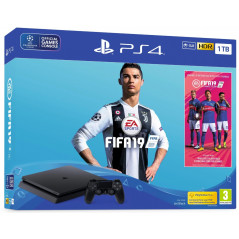 Sony Playstation 4 slim 1TB + FIFA 19