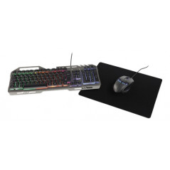 Deltaco gaming-kit med RGB-tastatur, mus og musemåtte