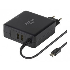 Deltaco USB-C-strømforsyning 87W til laptops