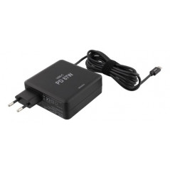 Universal computeroplader - Deltaco USB-C-strømforsyning 87W til laptops