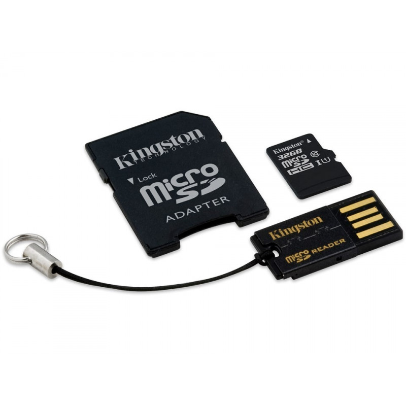 Hukommelseskort - Kingston microSDHC + SDHC 32GB (Class 10)