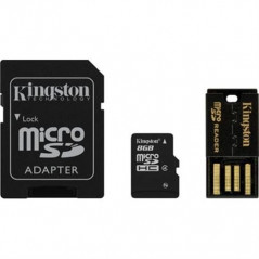 Kingston MicroSDHC hukommelseskort + SDHC 8GB