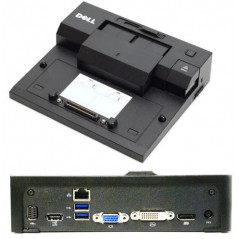 Dell dockingstation med 130W til blandt andet E5520/E6410/E6420 (brugt)