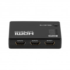 Skærmkabel & skærmadapter - Champion HDMI-switch 3x1 med fjernbetjening