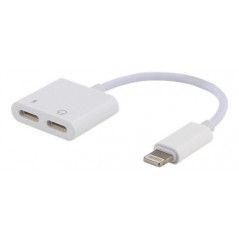 Lightning til dual lightning-adapter