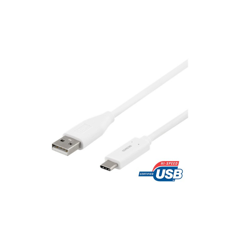 USB-C - USB-C till USB-kabel 2 meter 3 Ampere