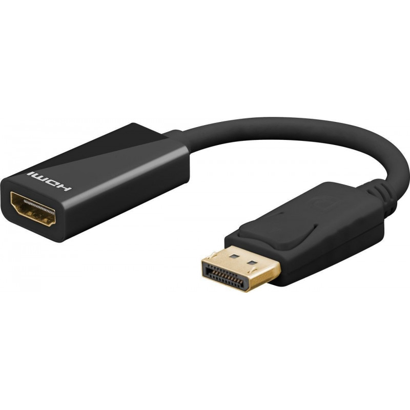 Skærmkabel & skærmadapter - DisplayPort til HDMI adapter med lyd