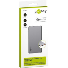 Portable batterier - Goobay PowerBank batteri på 5.000mAh 1.5A/3A QC3.0