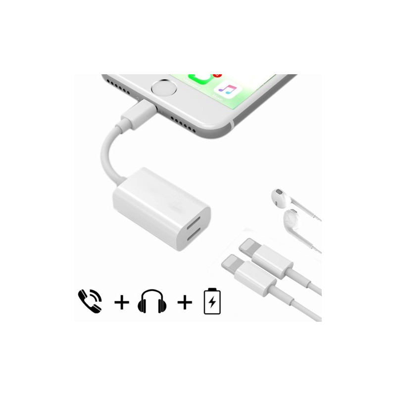 Adapter til smartphone - SiGN Lightning til dual lightning-adapter