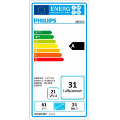 Computerskærm 15" til 24" - Philips 24" LED-skärm med IPS-panel