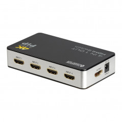 Skærmkabel & skærmadapter - Champion HDMI-switch 4x1 4K med fjernbetjening