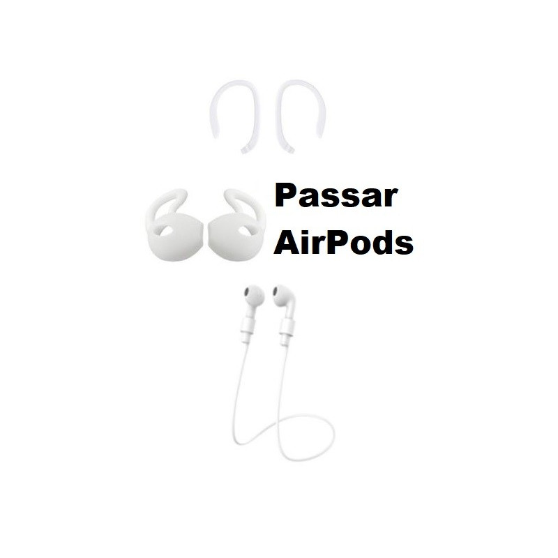 Lyd - 5-i-1 Tilbehør til AirPods i hvid