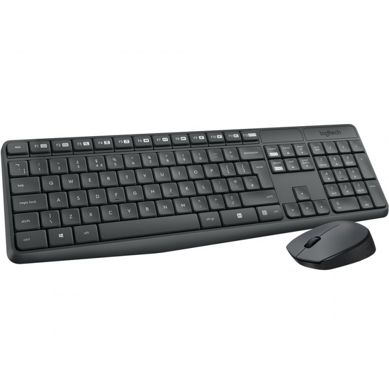 Trådløse tastaturer - Logitech MK235 trådløst tastatur & mus