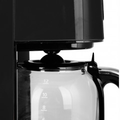 Kaffemaskine - Kaffebryggare Retro Black 1,5L 900 Watt i svart