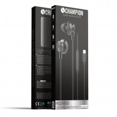 Headset - Champion In-ear Lightning-headset til iPhone (MFi)