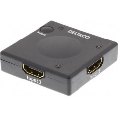 Deltaco HDMI-switch med tre indgange