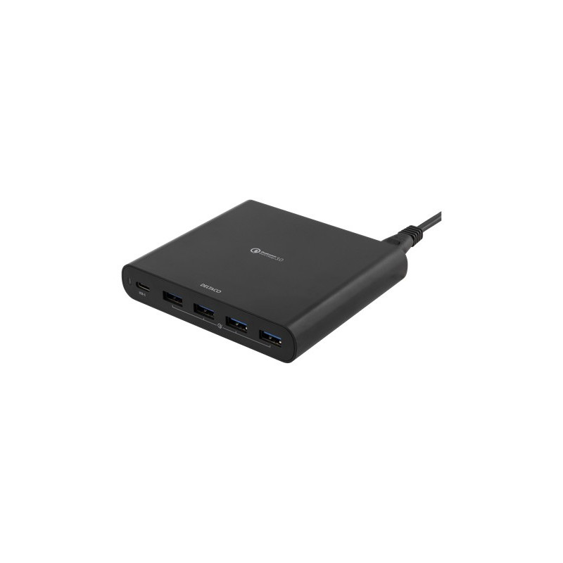 Universal computeroplader - USB-laddstation med USB-C och 4 USB-portar