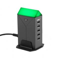 Opladere og kabler - USB-laddstation med 5 USB-portar