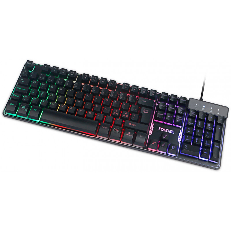 Baggrundsbelyst gamingtastatur - Fourze GK120 gaming-tastatur