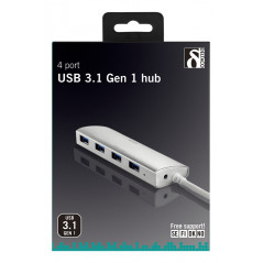 USB-kabel og USB-hubb - USB 3.1-hub med 4 porte