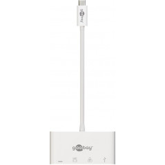 Skærmkabel & skærmadapter - USB-C Multiport til HDMI-adapter med USB, USB-C-port og LAN 4K@30Hz 2K@60Hz PD 60W