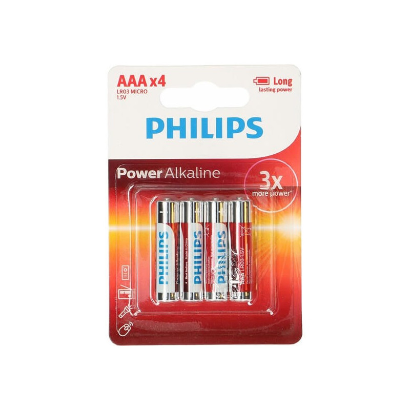 Batteri - Philips AAA-batterier 4-pack