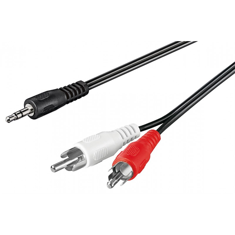 Lydkabel og adapter - Goobay lydkabel 3,5 mm til 2x RCA