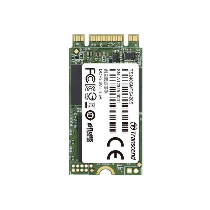 Harddiske til lagring - Transcend M.2 2242 SSD 240GB SATA 6Gb/s