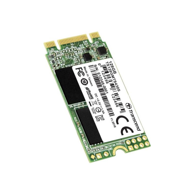 Harddiske til lagring - Transcend M.2 2242 SSD 128GB SATA 6Gb/s (Tilbud)