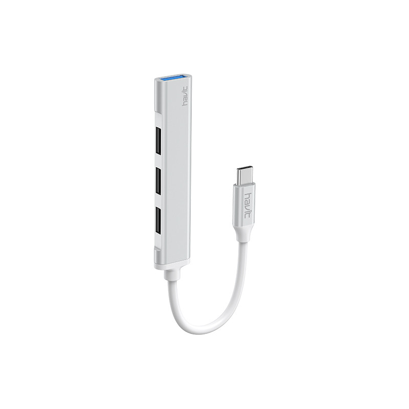 USB-hub - Havit USB-C 4-portars USB-hubb med USB 3.0