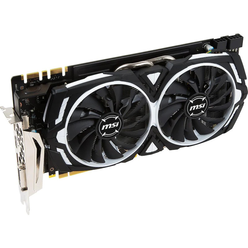 Brugte grafikkort - MSI GeForce GTX 1070 Ti Armor 8GB (beg)