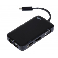 Tilbehør til computerskærme - USB-C Multiport til HDMI, DP, VGA, DVI-adapter (4K 60 Hz)